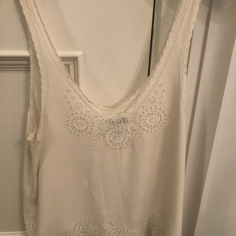 Joie silk iolet cream top